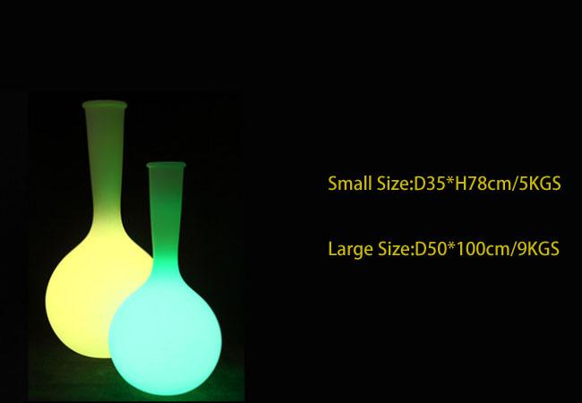 Modern Luxury Led Light Up Outdoor Planters Weather Proof For