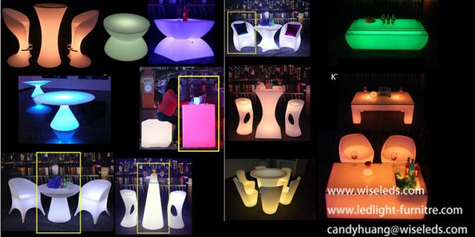 Pe Swimming Pool Outdoor Furniture With Led Lighting