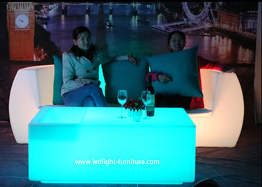 China Modern Design LED Light Furniture Sectional Corner And Straight LED Sofa With Cushion supplier