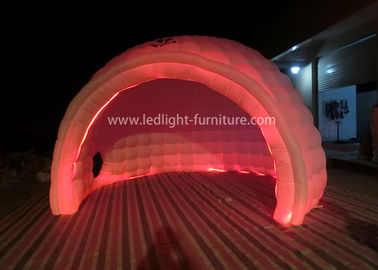 China AC 110V-240V RGB Round Inflatable LED Tent Waterproof With High Power Blower supplier