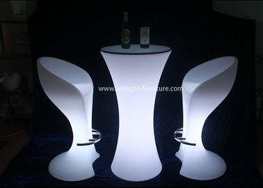 China Colors Changing LED Light Furniture , Remote Control LED Bar Stools And Tables supplier