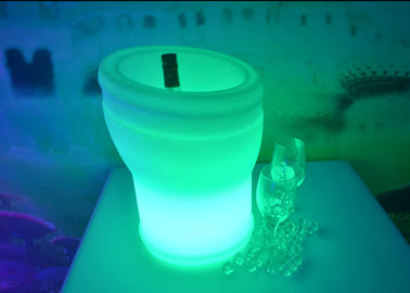 China Remote Control Led Colour Changing Ice Bucket IP65 With Lithium Battery supplier