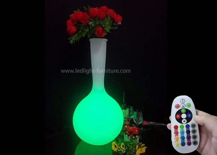 Modern Luxury Led Light Up Outdoor Planters Weather Proof For