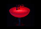 Battery Powered LED Cocktail Table 16 Colors Changing With Stainless Steel Base supplier