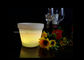 Colorful Mini RGB Plastic LED Flower Pots For Table / Garden Decoration supplier