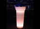 Lightweight Round High Illuminated Flower Pots 16 Colors Rechargeable For Outdoor supplier