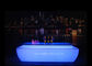 Plastic Material LED Cocktail Table Fashionable Illuminated Bar Furniture supplier