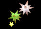 RGB Colors Inflatable LED Light , 12 Spikes PVC Cloth LED  Hanging Star Lights supplier