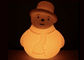 Battery Operated PE White Appearance Colorful Lighting Snowman Xmas Decoration supplier