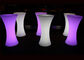 High Round Cocktail Table Furniture Set with Colorful  Lighting supplier