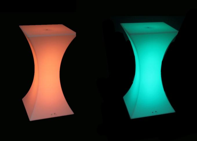 Super Bright Square Led Cocktail Table Ce Rohs Listed  With Remote Control