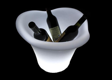 China Weather Proof LED Ice Bucket / Colour Changing Wine Cooler For Bar Counter supplier