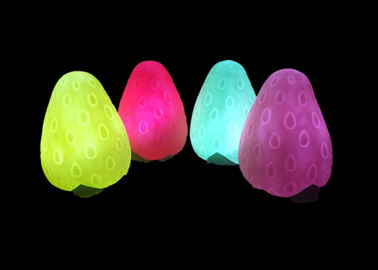 China Colorful Strawberry Fruit Night Light Easy Operate For Home Decoration supplier