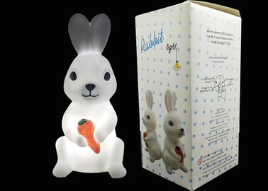 China Bunny Rabbit LED Night Light Battery Powered Cute Design For Kids Play supplier
