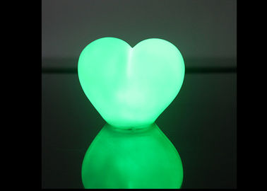 China Portable Heart Shaped Led Night Light Security With Seven Colors Changing supplier