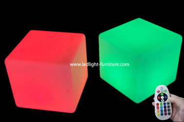 China RGB Colorful Led Cube Chair Outdoor Light Up Patio Furniture For Party Events supplier