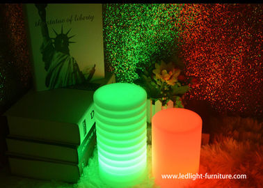 China Classic Creative Indoor LED Decorative Table Lamps Cylinder Shaped With USB Charger supplier