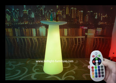 China Colorful Glow Bar Table 110 Cm Height  , Remote Control Illuminated Outdoor Furniture  supplier