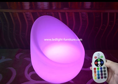 China Elegant Egg Shaped LED Bar Chair / Indoor Light Up Chairs With 16 Colors supplier