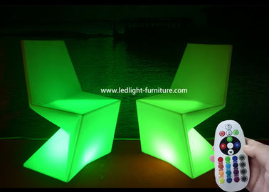 China Diamond Shaped Lounge LED Light Furniture , Led Chairs And Tables For Bar supplier