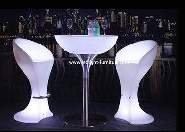 China Customized Pure White LED Light Furniture , Cordless Glowing Outdoor Furniture  supplier