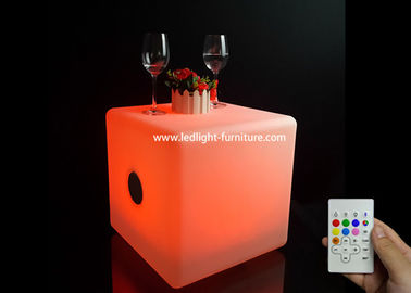 China Multi Colors Led Bluetooth Speaker , Lighted Cube Wireless Bluetooth Speaker 50*50*50 Cm supplier