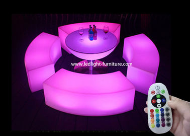 China Fashionable Light Up Outdoor LED Bar Stools Chair With 16 Colors Changing supplier