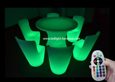China Special Lighted Bar Furniture / LED Illuminated Furniture With Plastic Material supplier
