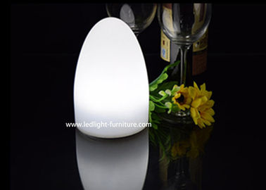 China Small LED Decorative Table Lamps , Rechargeable Egg Shaped Night Light  supplier