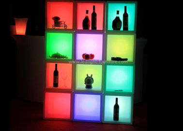 China Plastic LED Lighted Bar Shelves / Back Bar Liquor Display With Battery Powered supplier