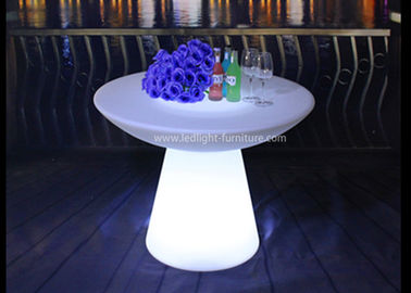 China Mushroom Shaped Patio LED Cocktail Table , Commercial Waterproof Light Up Coffee Table  supplier