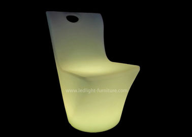 China Restaurant LED Bar Chair / Glowing Outdoor Dining Chairs With Portable Handle supplier