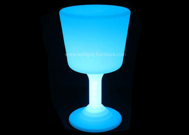 China Special Design LED Light Up Side Table Battery Powered With Wine Glass Shape supplier