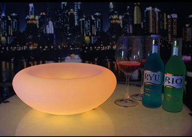 China Bowl Type LED Ice Bucket With Lights , LED Light Up Bucket 2L Capacity supplier
