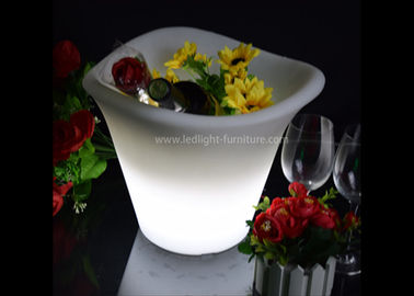 China Wedding Decoration Light Up LED Ice Bucket 3 Lips With Battery Operated supplier