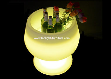 China Goblet Cup Shaped LED Ice Bucket / Light Up Wine Bucket For Bottle Holder supplier