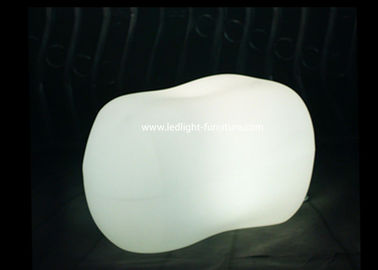 China Polyethylene Stone Shaped LED Bar Chair / LED Light Stool For Outdoor Decoration supplier