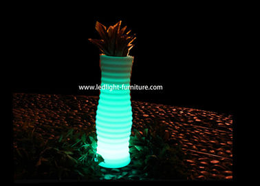 China Outdoor Waterproof Led Glowing Flower Pots , Illuminated Garden Planters  supplier