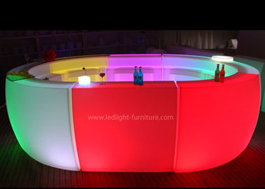 China Multi Shaped LED Bar Counter , Indoor / Outdoor Illuminated Bar Counter supplier