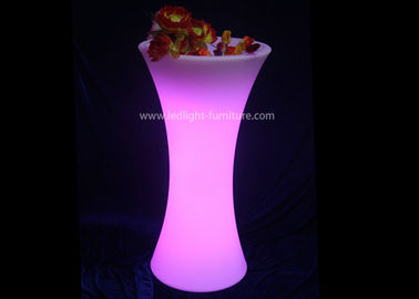 China Poseur Table Light Up Flower Pots PE Plastic Material Multi Colors For Wine Cooling supplier