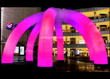 China 7 Colors 6 Legs Arch Door Inflatable LED Light Customized For Commercial Show supplier