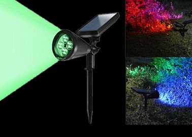 China 7 Colors Changing Solar LED Garden Lights , Solar Powered Led Pole Lights  supplier