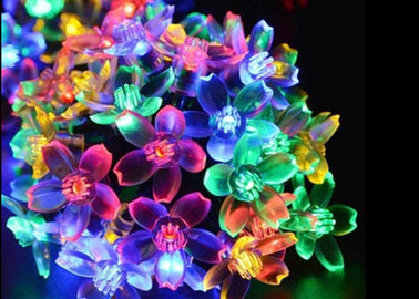 China Waterproof Blossom Solar Powered Outdoor String Lights 30 LED / 50 LED Lamps supplier
