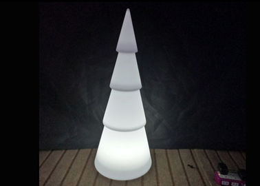 China Portable Battery Power LED Floor Lamp White Christmas Tree with 16 Colors Lighting supplier
