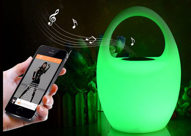 China Portable App Smart Led Musical Speaker with 16 Colors Light / Lithium Battery supplier