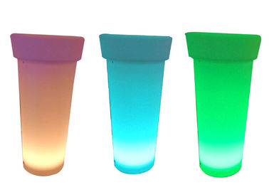 China High Stand Led Flower Pots Uv Stable Polyethylene Material With Remote Control supplier