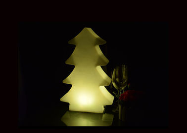 China PE Material Festival Decoration Light Colorful Christmas Tree Table Lamp supplier
