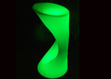 China Green Lighted Bar Stools / Illuminated Glowing Outdoor Chairs Furniture supplier
