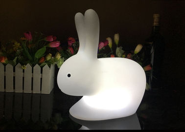 China Cute Bunny Shaped LED Night Light , White Rabbit Lamp 16 Colors Changing supplier