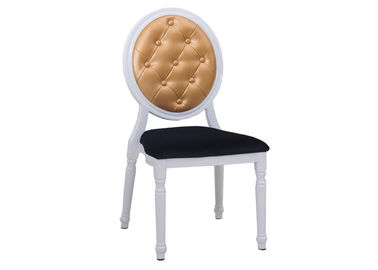 China Custom Wedding Decor Rentals Hotel French Louis Ghost Round Back Wedding Dining Chair supplier